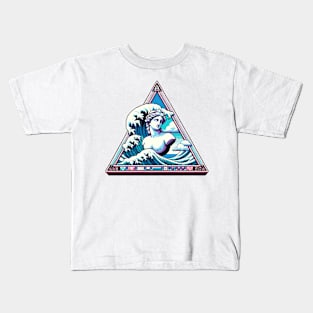 Oceanwave Vaporwave Aesthetic Kids T-Shirt